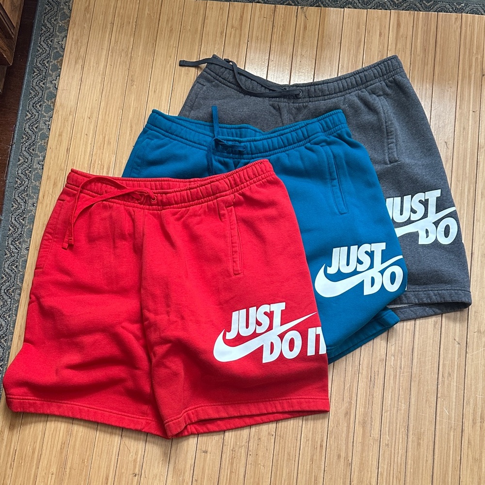 3 Pair Nike Just Do It Shorts XL